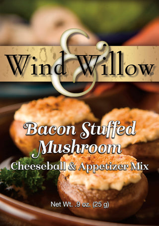 Bacon Stuffed Mushroom Cheeseball and Appetizer Mix