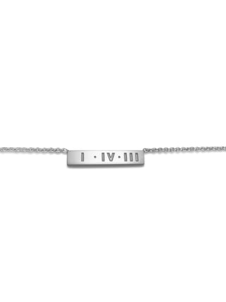 1-4-3 Necklace Silver Bar Small