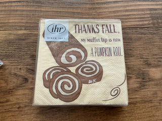 Thanks Fall Cocktail Napkin