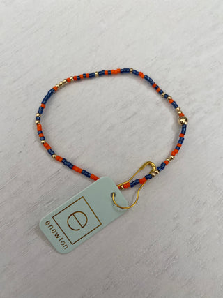 Hope Unwritten Gameday Bright Orange Navy Bracelet