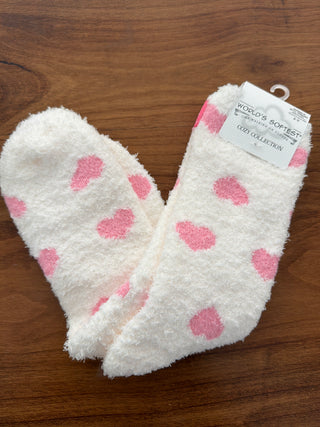 World's Softest Spring Cozy Crew OS Up/Down Heart - 75931