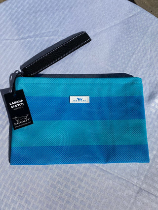 French Blue and Pool - Cabana Clutch 19329