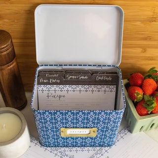 Carson Tin Recipe Box