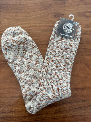 Metro Crew OS Ragg Taupe - WS Socks