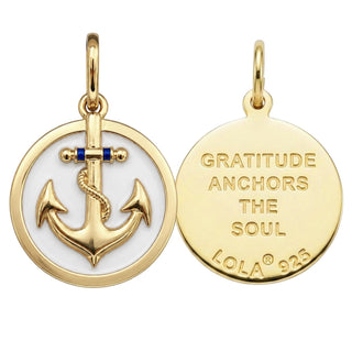 Anchor: The Gratitude Anchor All Gold Alpine White Medium