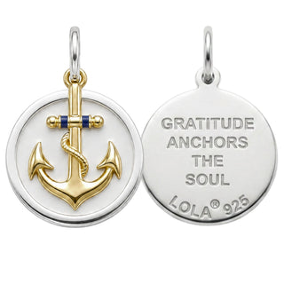 Anchor: The Gratitude Anchor Gold Alpine White Medium