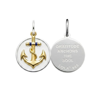 Anchor: The Gratitude Anchor Gold Alpine White Small