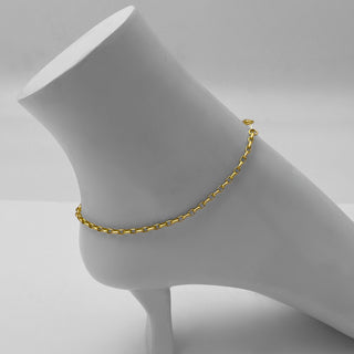 Anklet 3mm Gold 11"