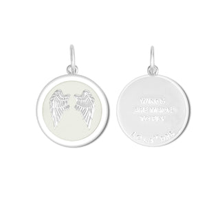 Angel Wings Fly Silver Alpine White Medium