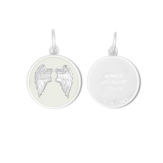 Angel Wings Fly Silver Alpine White Small