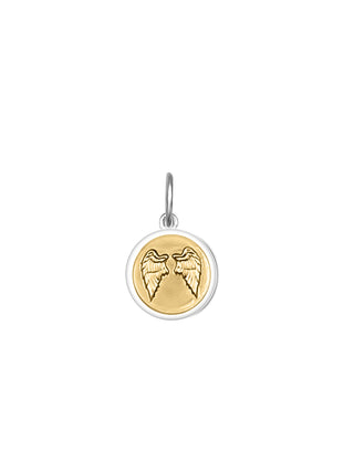 Angel Wings Heart Gold Center Mini