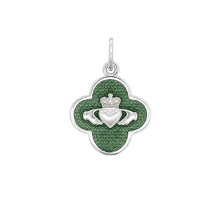 Claddagh Silver Sage Green Small