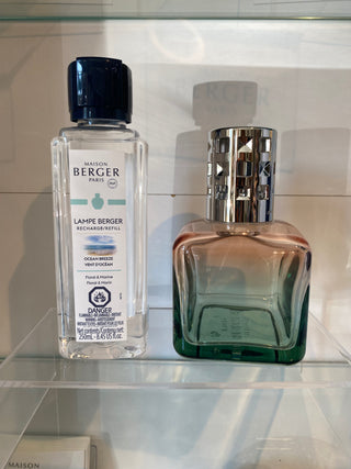 Lampe Maison Berger - Peach Green gift set w/ Ocean Breeze
