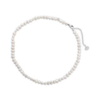 Choker Pearl Nugget Silver 5mm 16"