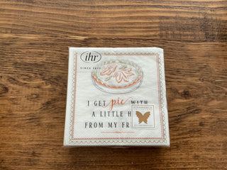 I Get Pie Cocktail Napkin