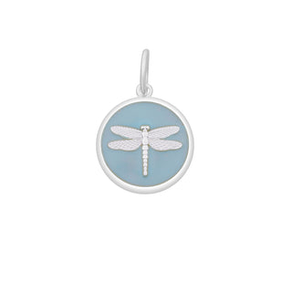 Dragonfly Silver Pale Blue Small