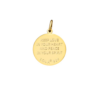 Dove All Gold Medium Pendant