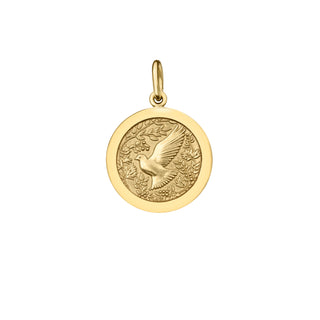 Dove All Gold Medium Pendant