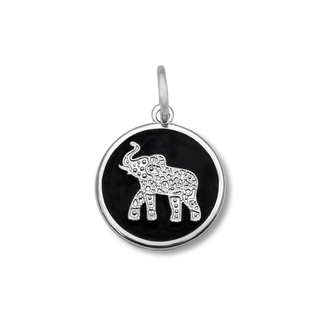 Elephant Silver Black Small