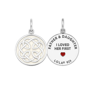 Father & Daughter Silver Alpine White Small