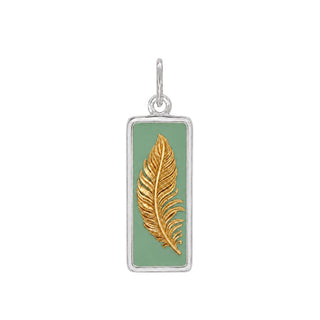 Feather Gold Sage Green Medium