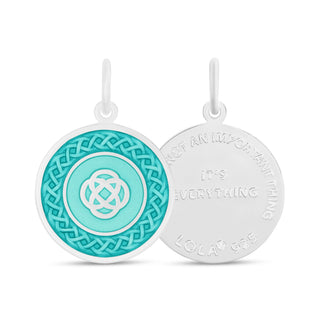 Family Knot Silver Seafoam Medium