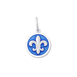 Fleur De Lis Silver Periwinkle Mini