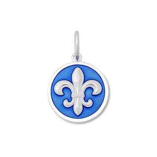 Fleur De Lis Silver Periwinkle Small