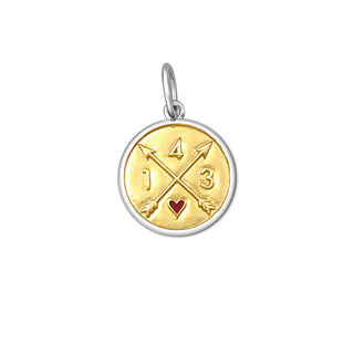 143 I Love You Gold Center Small