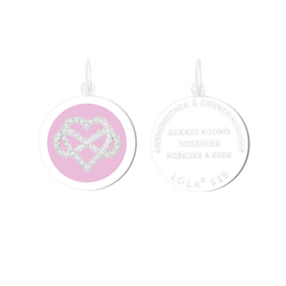 Grandmother & Granddaughter Silver Flamingo Pink Medium