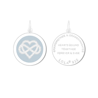 Grandmother & Granddaughter Silver Pale Gray Medium