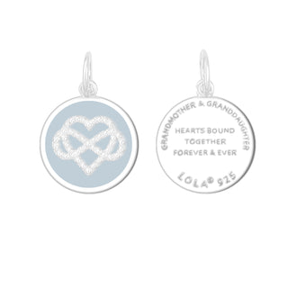 Grandmother & Granddaughter Silver Pale Gray Small