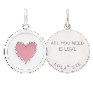 Heart Flamingo Pink Medium