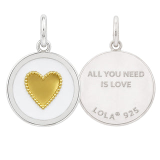 Heart Gold Center Medium