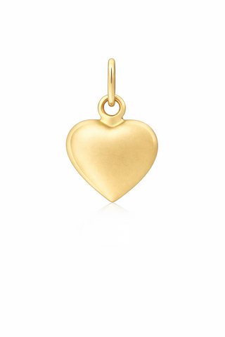 Puffy Heart Gold Tag Medium