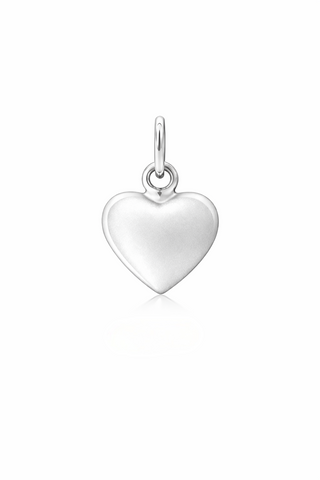 Puffy Heart Silver Tag Medium