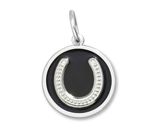 Horseshoe Silver Black Small