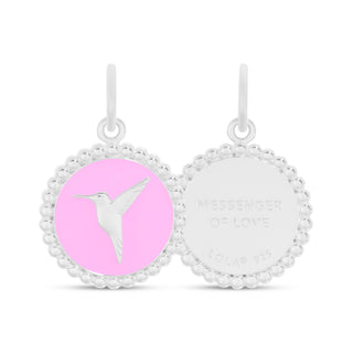Hummingbird Silver Flamingo Pink Small
