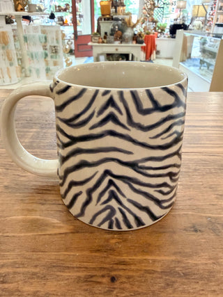 Stoneware Mug 14oz with Animal print decal