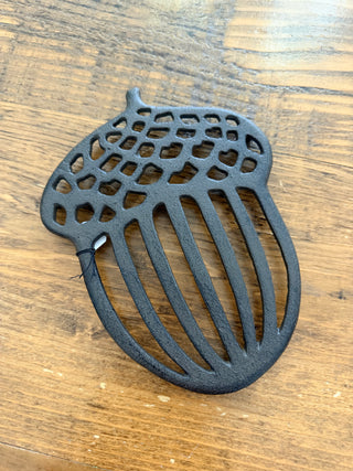 Cast Iron Acorn Shaped Trivet