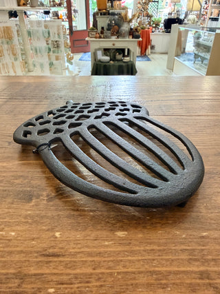 Cast Iron Acorn Shaped Trivet
