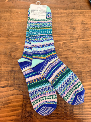 Nordic Crew Mint Socks