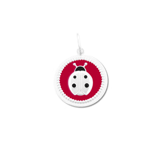 Ladybug Silver Ruby Mini