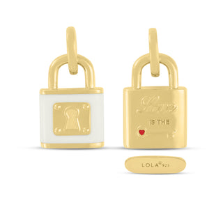 Love Lock Gold Alpine White