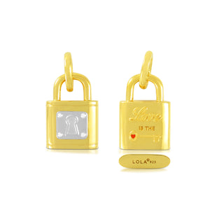 Love Lock Gold Silver Center