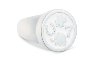 Lucky You Silver Alpine White 15mm Ring Size 8