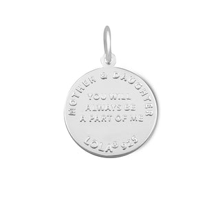 Mother & Daughter Silver Pale Gray Small