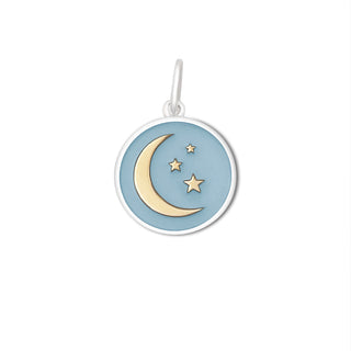 Moon & Stars Gold Pale Blue Small