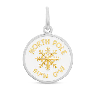 North Pole Compass Gold Alpine White Small