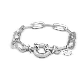 Oval 7.1mm Silver 7.5" (Single Wrapped)